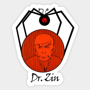 The Nefarious Dr. Zin from Jonny Quest! Sticker